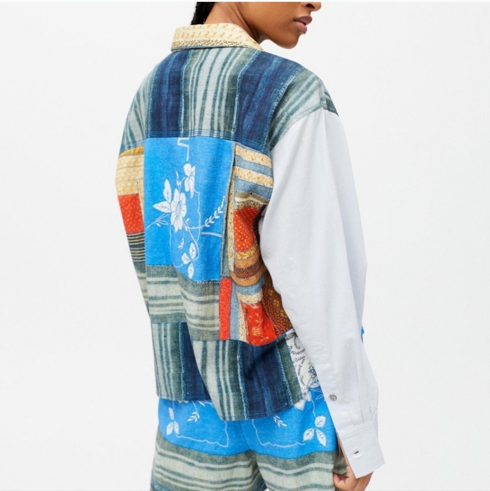 Colorful Patchwork Shirt - image 3